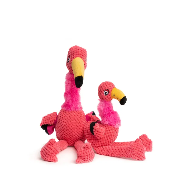 Trusted Brand Fabdog Dog Toy Flamingo Lrg