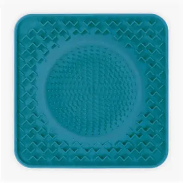 Editor’s Pick Messy Mutts Framed Lick Bowl Mat Blue