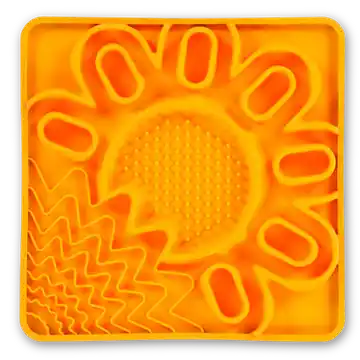 Free Returns Messy Mutts Framed Multi-Surface Mat Orange