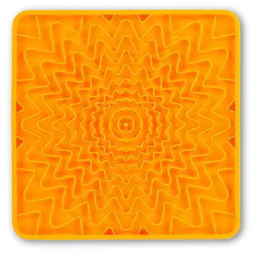 Best Seller Messy Mutts Framed Licking Mat Orange
