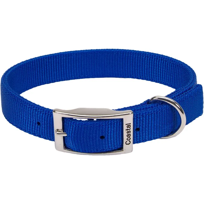 Authentic Coastal DoublePly Nylon Collar Blue 20x1"