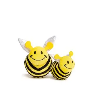 Best Price Fabdog Faball Squeaky Dog Toy Bumble Bee Small