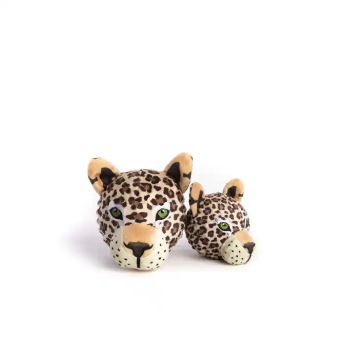 Free Shipping Fabdog Faball Squeaky Dog Toy Leopard Small