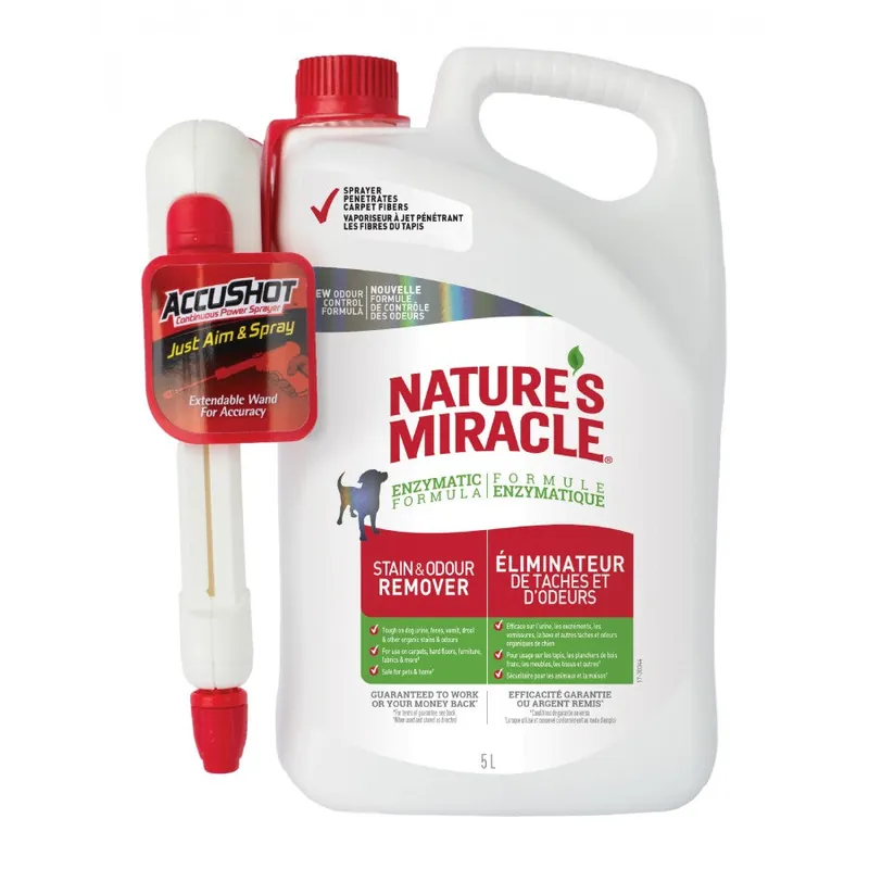 Nature's Miracle Stain & Odor Remover RTU 170oz (5L) Direct From Manufacturer