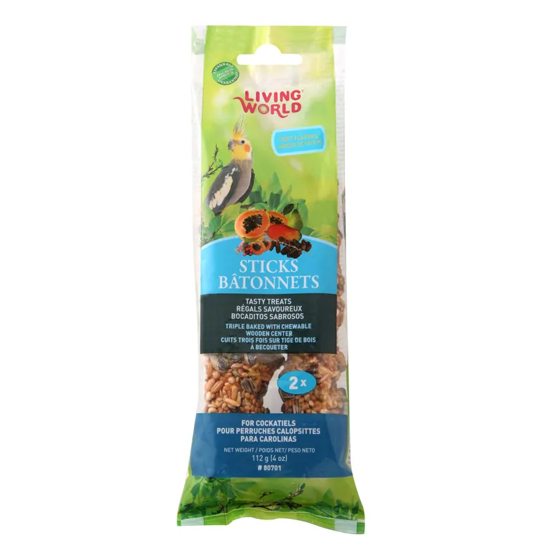 Trending LW Cockatiel Fruit Stick, 2pk 112g