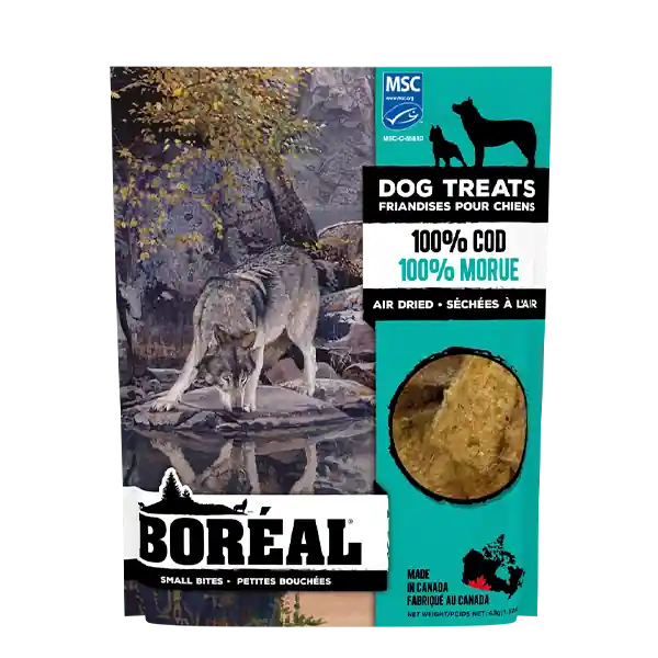Warranty Included BOREAL Dog Treat Cod Wafers 92g
