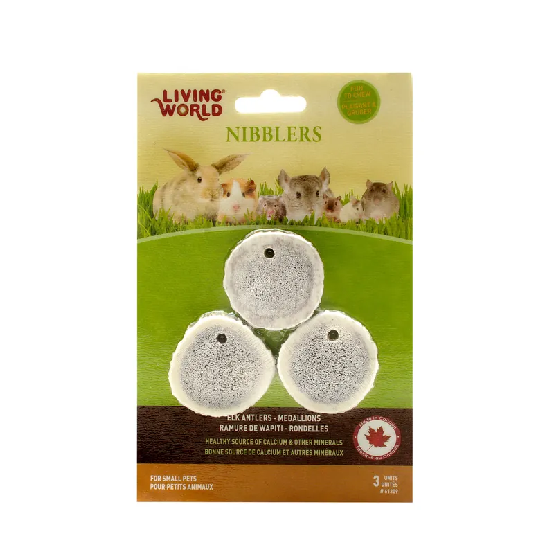 Exclusive Offer LW Nibblers Elk Antlers Medallions 3Pk 2.5oz