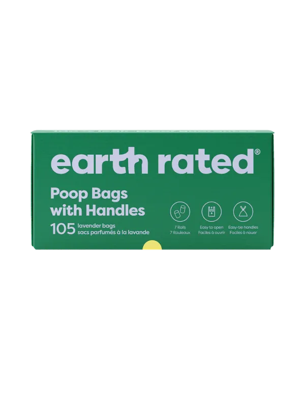 Earth Rated 120ct Handle bags on Refill Rolls - Lavender Modern