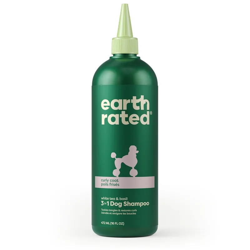 Earth Rated 3 in 1 Dog Shampoo Curly Coat 16oz Crafted