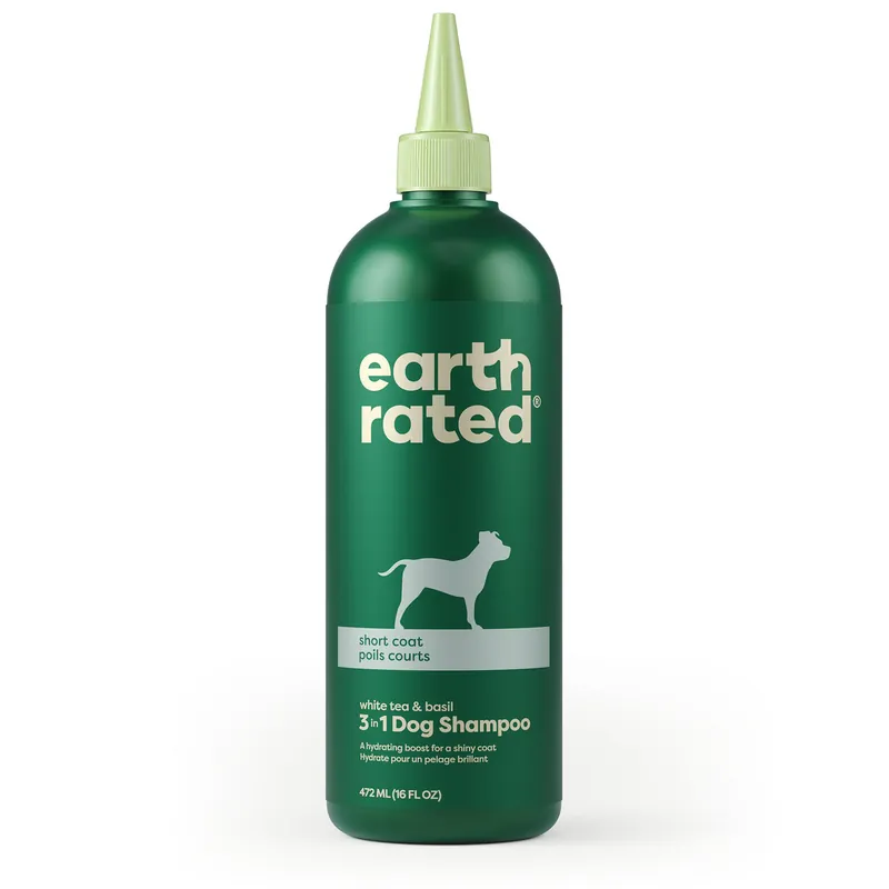 Final Sale Earth Rated 3 in 1 Dog Shampoo Short Coat 16oz