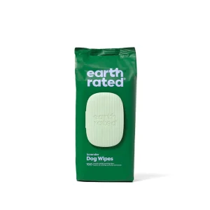 Hassle-Free Returns Earth Rated Lavender Dog Grooming Wipes 100ct