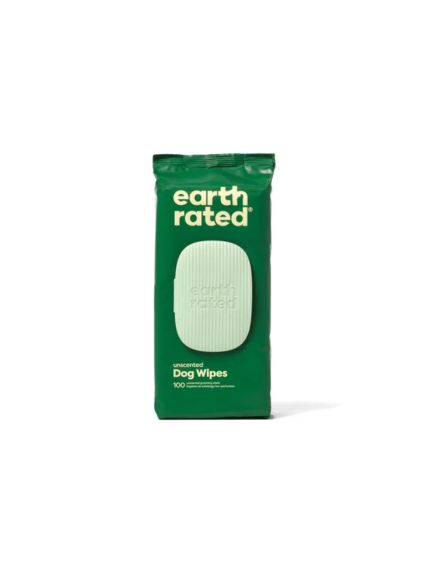 Fan Favorite Earth Rated Unscented Dog Grooming Wipes 100ct