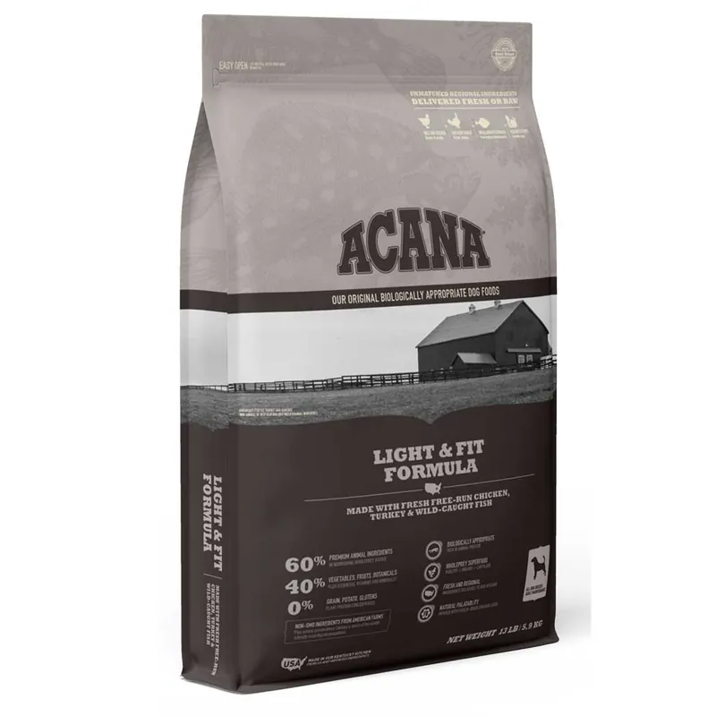 Acana Heritage Light & Fit Dry Dog Food Editor’s Pick